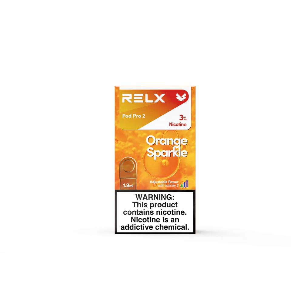 Relx Pod Pro 2 Orange Sparkle 3% 1 Relx Pod Pro 2 Orange Sparkle 3%