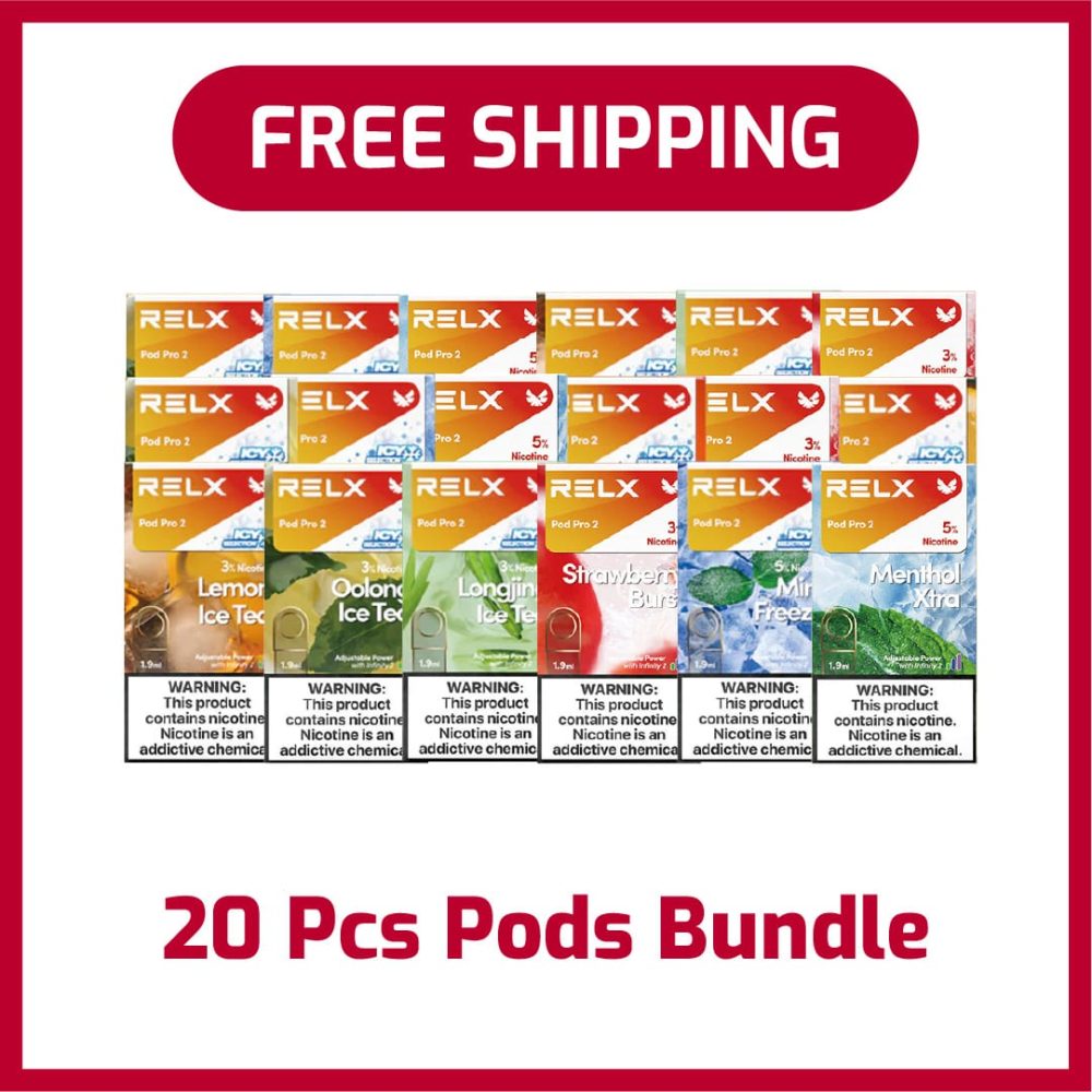 Relx Pod 20Pcs Bundle Free 1Pcs