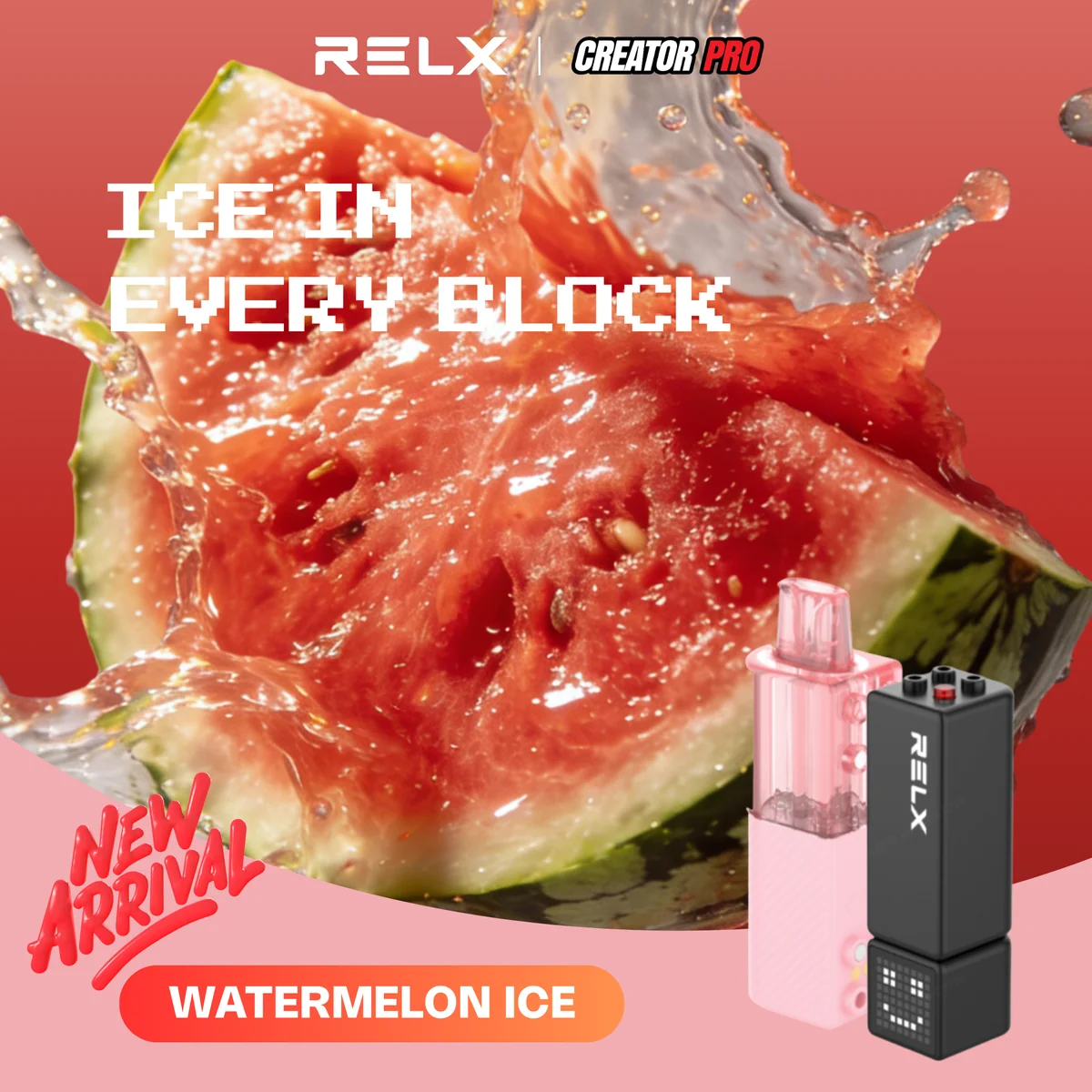 RELX Creator Pro Pod スイカアイス Watermelon Ice 4000パフ 1 RELX Creator Pro Pod スイカアイス Watermelon Ice 4000パフ